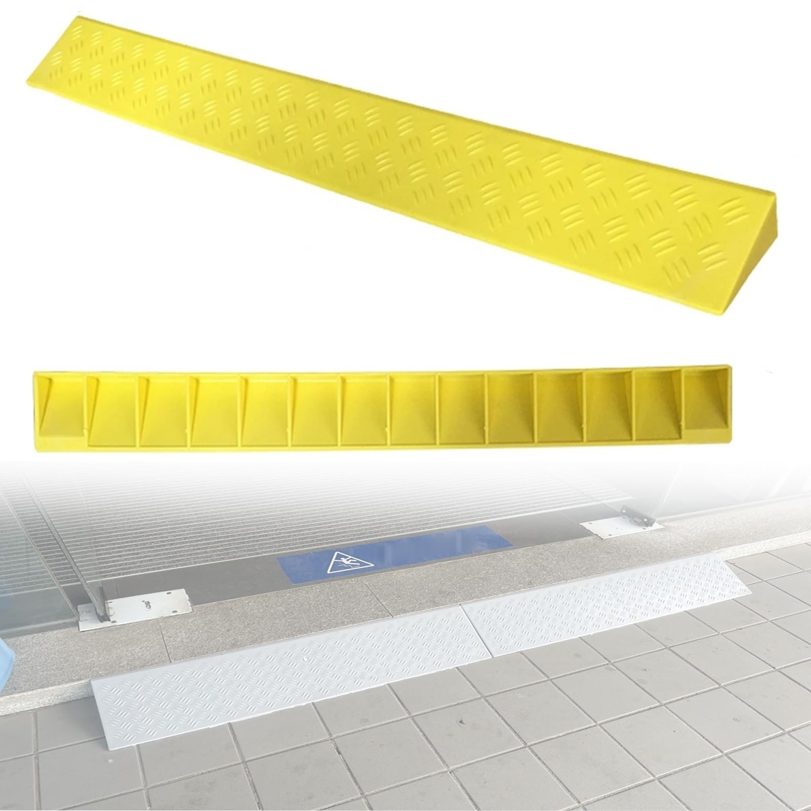 Rampe de seuil de porte pour marches de maison | Accès sécurisé en fauteuil roulant