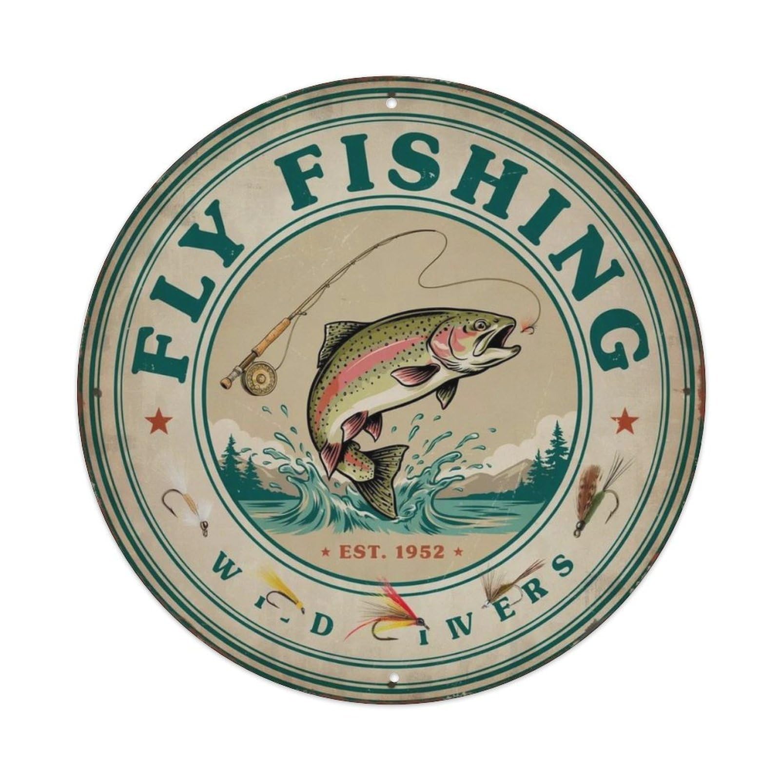 Trout Whisperer Metal Tin Sign Plaque