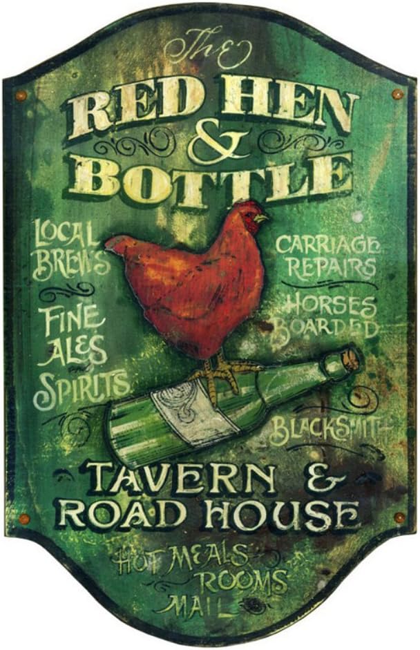 Red Hen Wall Art - 15W x 26H in.