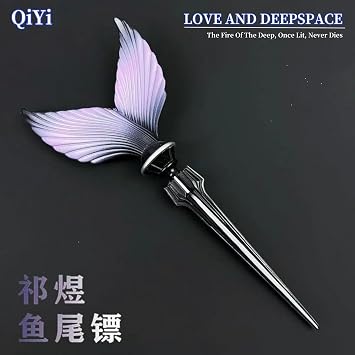 Anime Love And Deepspace Rafayel Zayne Fishtail Dart Hairpin Cosplay Props Metal Model Suitable For Men And Women Collection Gifts