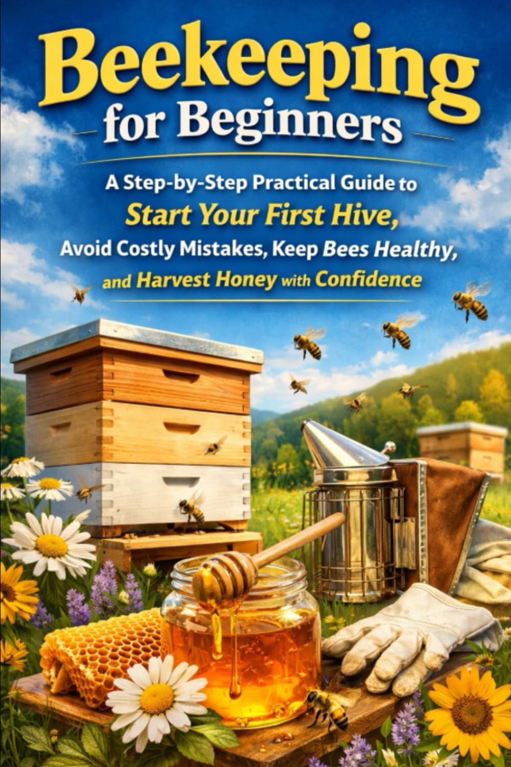Beekeeping for Beginners: A Step-by-Step Practical Guide to Start Your First Hive, Avoid Costly Mistakes, Keep Bees Healthy, and Harvest Honey with Confidence