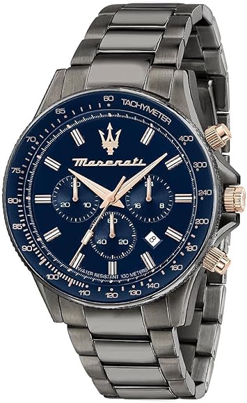 マセラティSfida 44 mmブルー文字盤時計 公式正規品】マセラティSfida 44 mmブルー文字盤ブルー