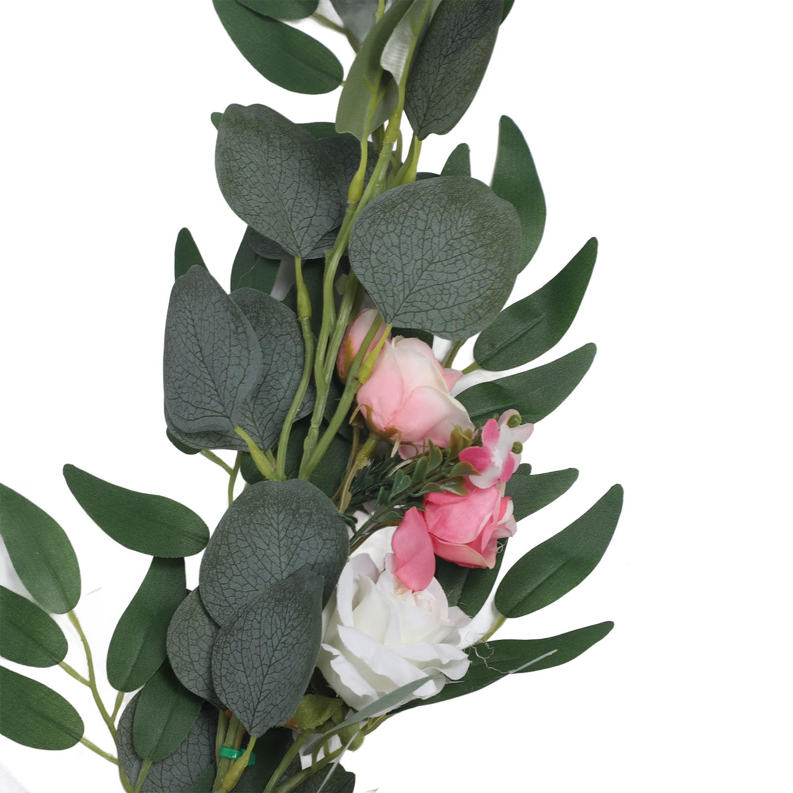 flexman 2 Stück Künstliche Hochzeitsbogen Blumen, Hochzeitsbogen Blumen, Willkommensschilder, Blumendekoration für Hochzeit Im Freien, Strandhochzeit, Gartenhochzeit (Weiß)