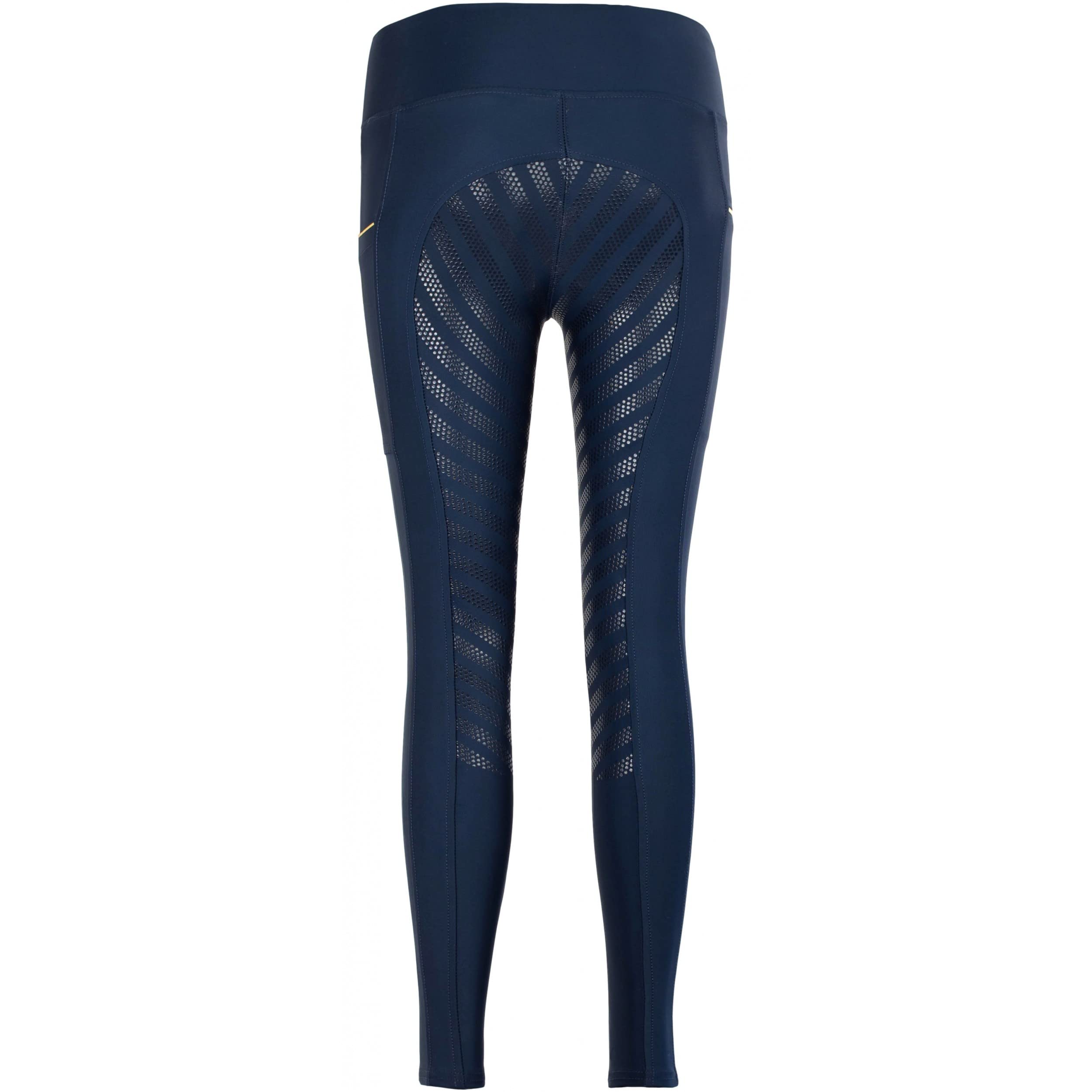 Lazura - Reitleggings für Damen Fenja | Vollbesatz aus Silikon | Reithose mit 2 seitlichen Handytaschen | Vollbesatzreithose in Navy | Reitbekleidung in Größe 36/38 | Vollbesatz aus Silikon – Reithose mit 2 seitlichen Handytaschen – Vollbesatzreithose – R