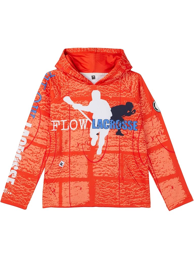 Orange FLOW SOCIETY Youth Lacrosse Flow Hoodie (Little Kid/Big Kid)