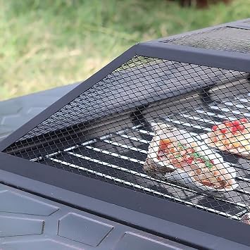 Fire Pits Outdoor Wood Burning Outdoor Fire Large Bonfire Wood Burning Patio Coal Grill Firepit
