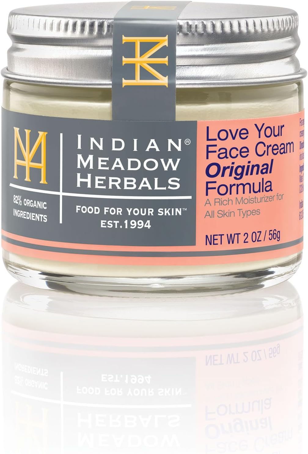 INDIAN MEADOW HERBALS Cream Face Love Your Face, 2 OZ