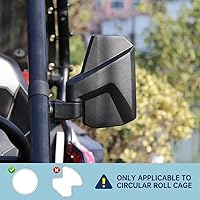 Vista 6 de UTV Mirrors,The Spring Back Feature Allows Easy Reset After Fold,2024 New SXS Mirrors Side View for 1.5"-2.0" Roll Cage,Compatible with Polaris