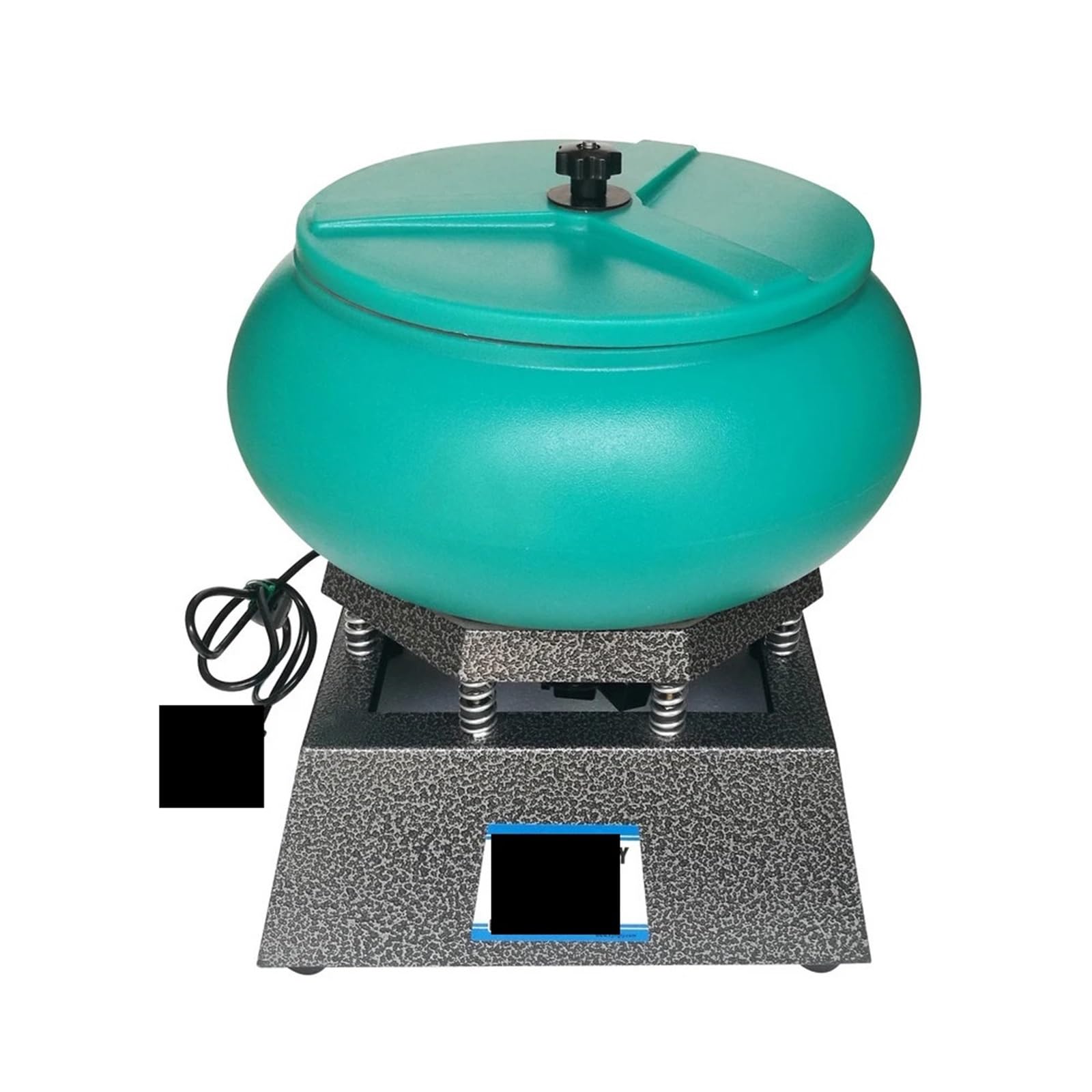 JVDDI 12L Capacity Jewelry Vibratory Tumbler Vibration Barrel Polishing Machine 17" Large Metal Edge Burr Polishing Cleaning Tools