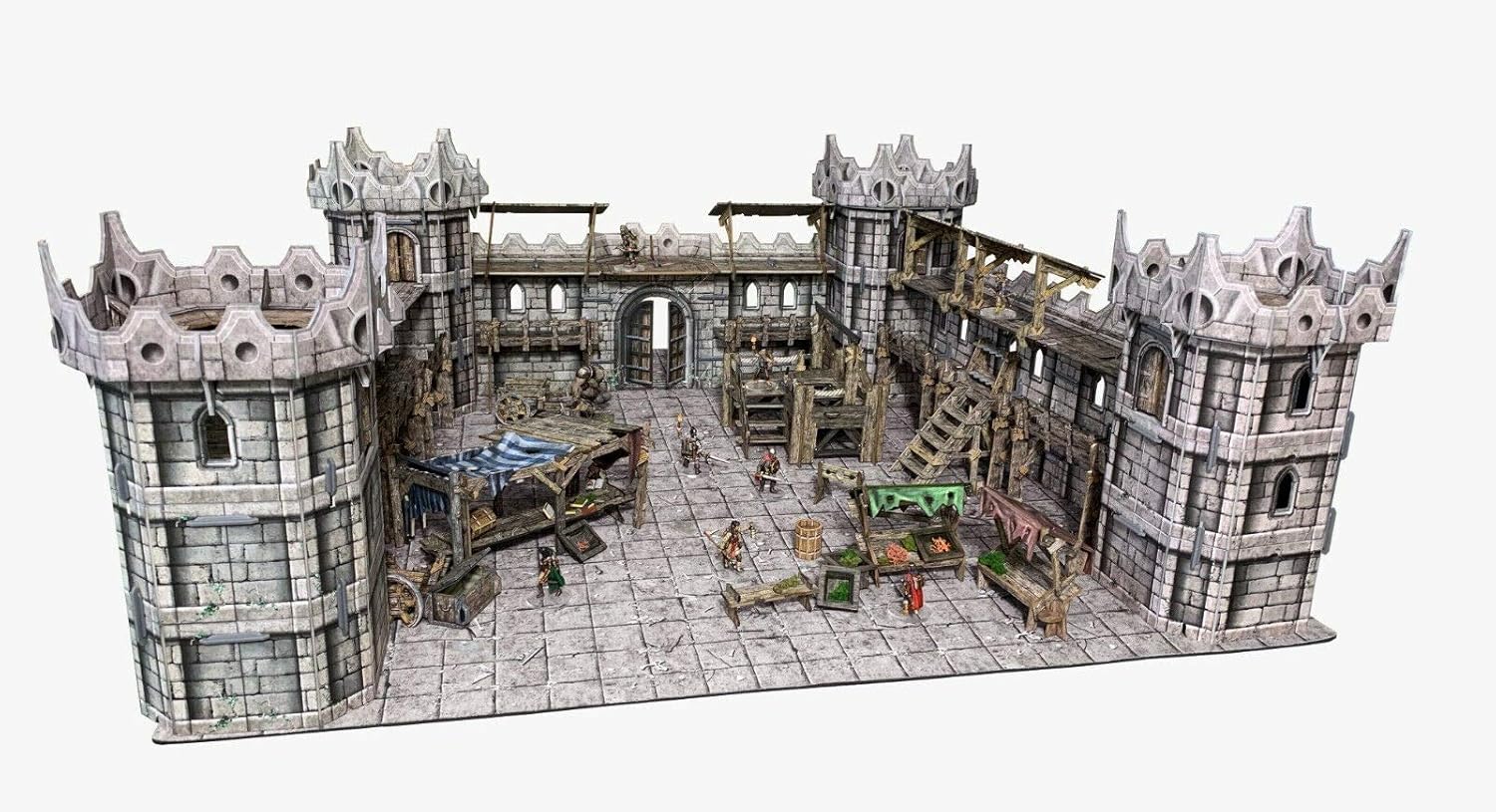 Battle Systems – Modular Fantasy Scenery – Perfect for Roleplaying and Wargames - Multi Level Tabletop Terrain for 28mm Miniatures – Colour Printed Model Diorama – DnD Warhammer (Citadel)