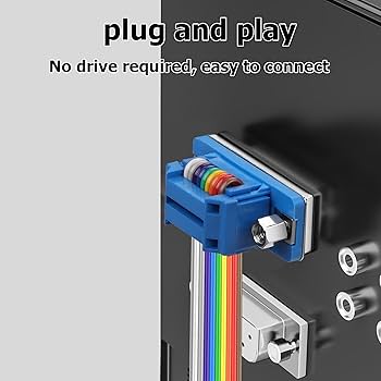 2 Cavi Seriali DB9 Maschio-Femmina 0.5m - Cavi A Nastro Per RS232 E Collegamenti Industriali