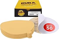 Vista 19 de Dura-Gold Discos de lija PSA dorados de 6 pulgadas de alta calidad, grano 600, caja de 50 unidades, papel de lija autoadhesivo para lijadora DA