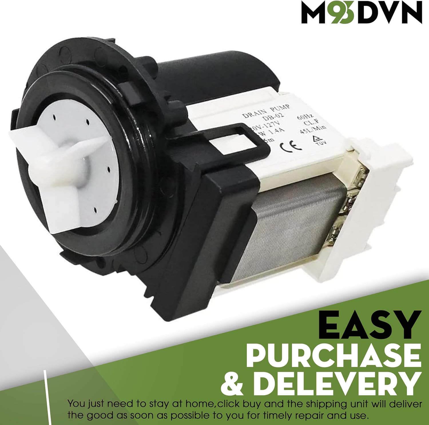 Drain Pump Motor Replacement For Kenmore 796.41072311 796.41262610 796.41073310 796.41073311 796.41162411 796.41182311 796.41182310 796.41172210 796.41172211 796.41172212 Washing Machine