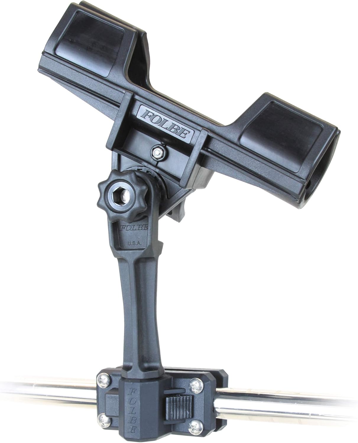 Folbe F096 - Advantage Extended Rail Mounted Fishing Rod Holder (for 3/4"-1" Rails)