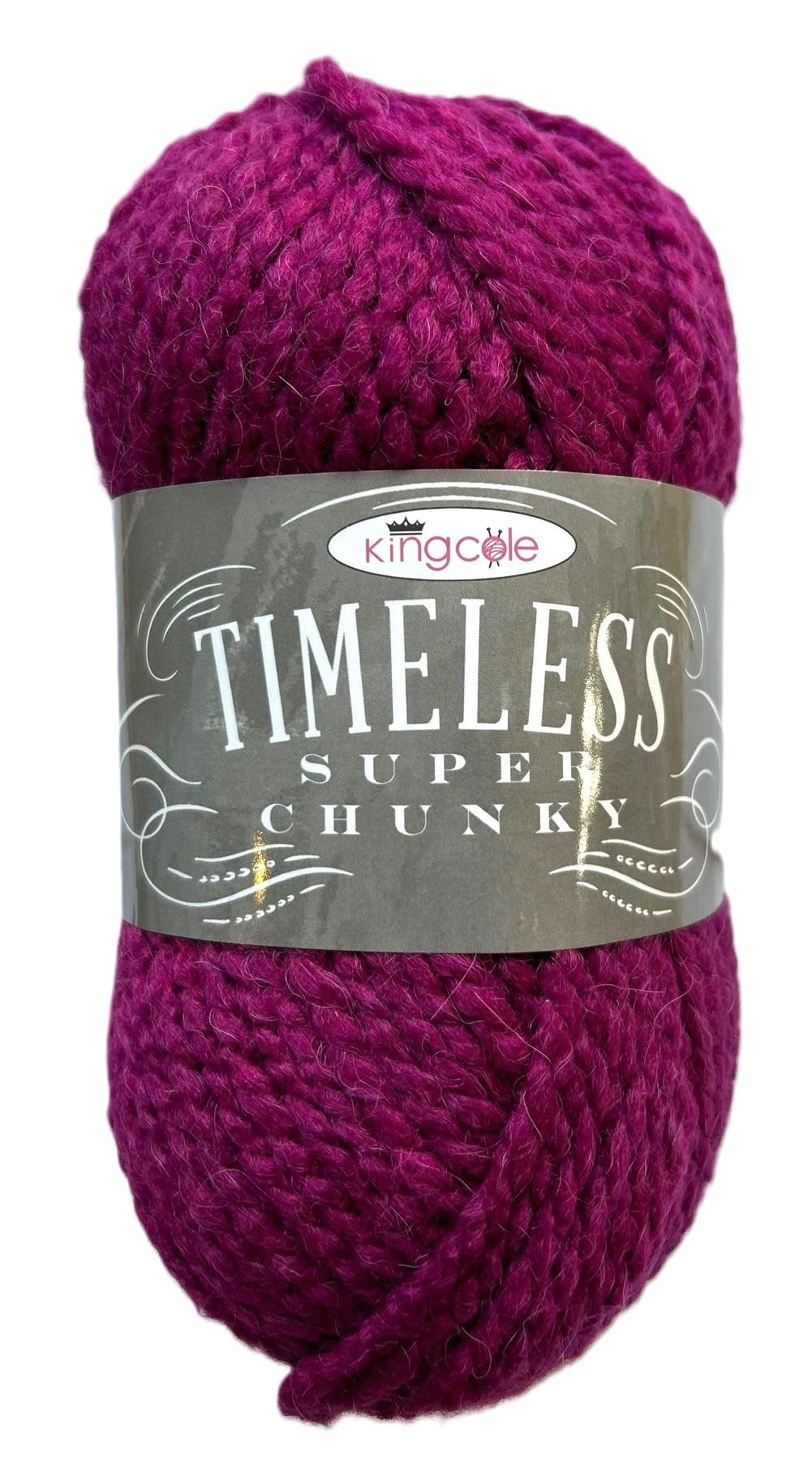King Cole 1864451 Timeless Super Chunky Merlot Yarn - 85M, 100g