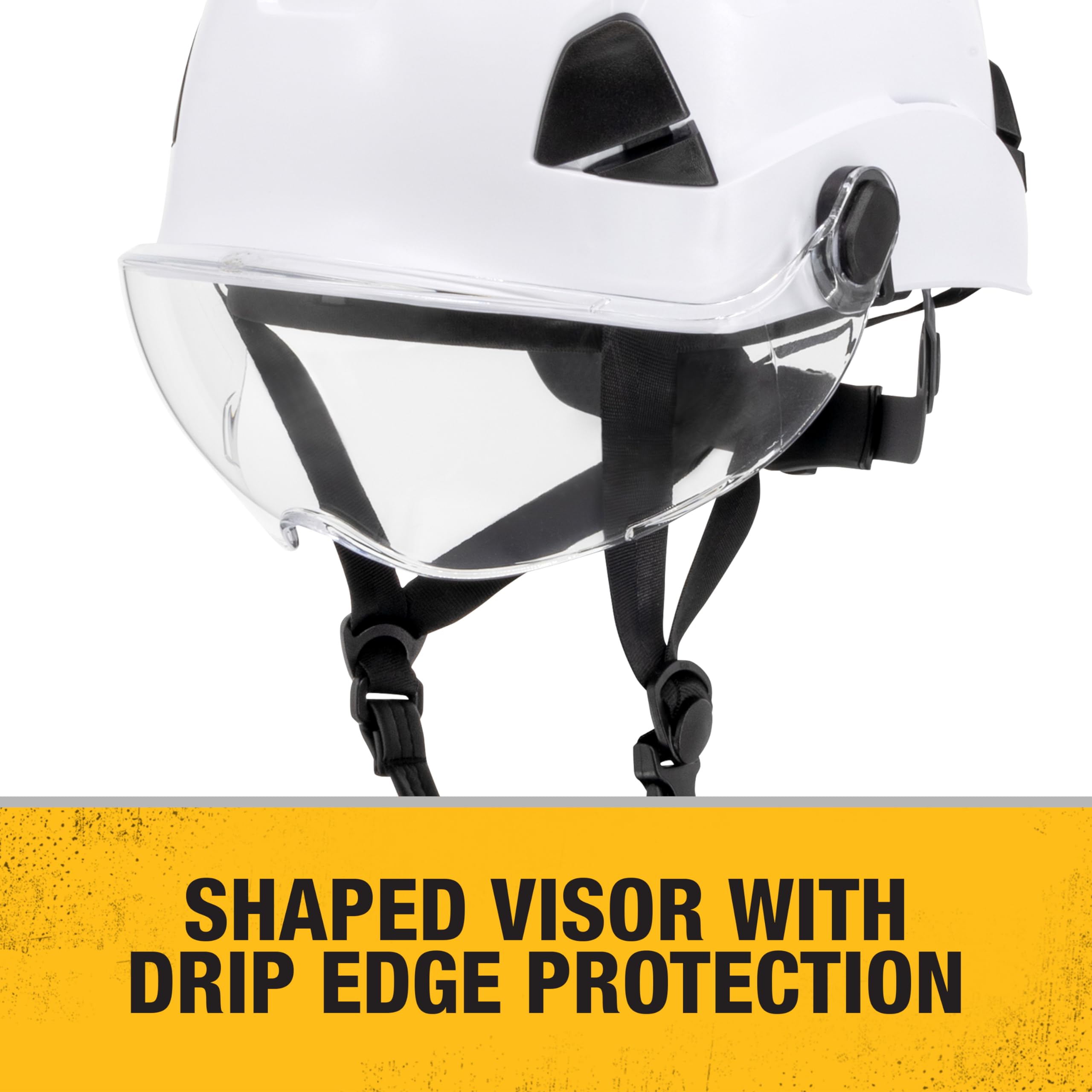DEWALT DPG22-SH Visera con lente transparente antivaho de alta calidad diseñada para adaptarse a casco DPG22 tipo II
