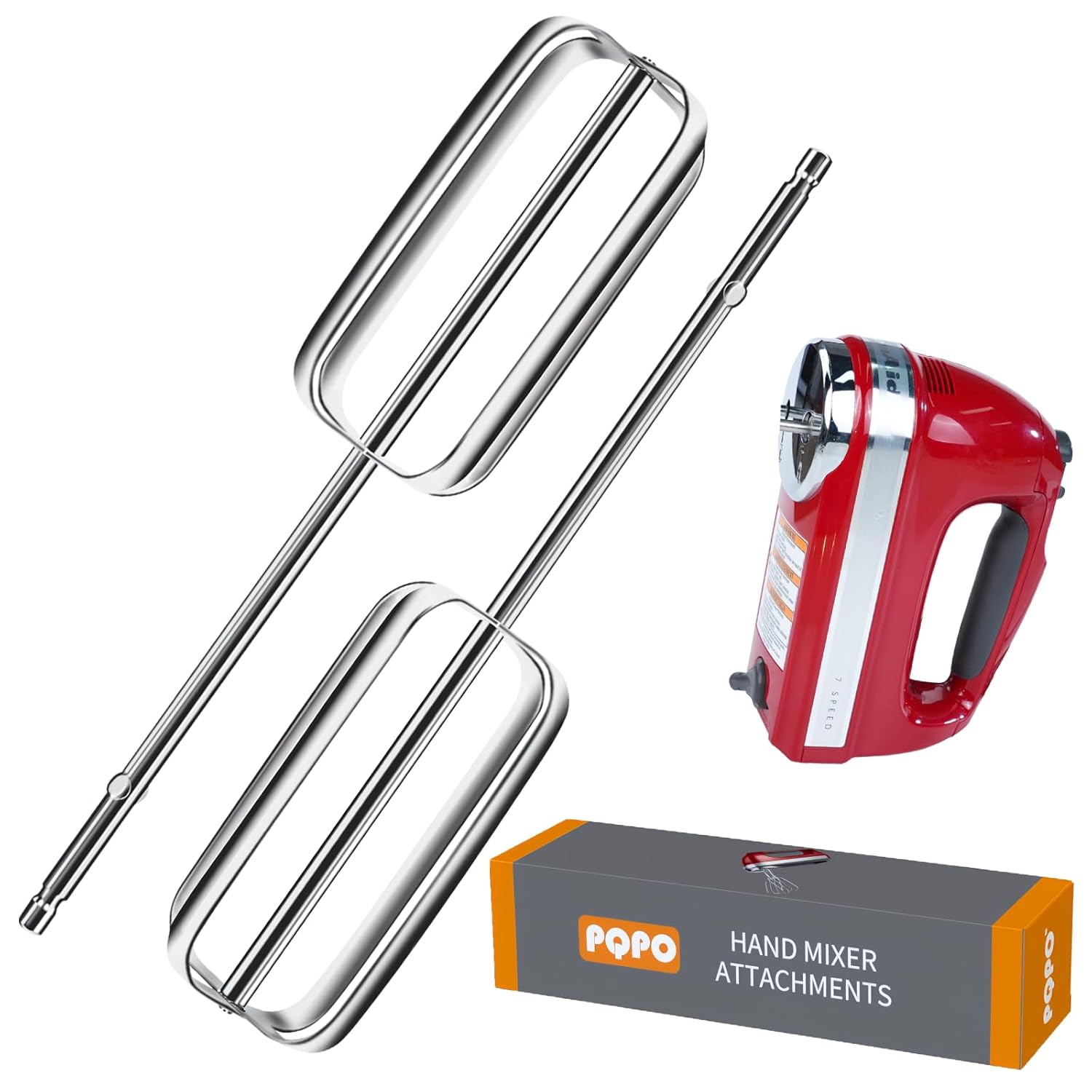 2 Pcs Hand Mixer Beaters Stainless Steel Attachments Compatible with kitchenAid Hand Mixer Hand Mixers Replacement Parts