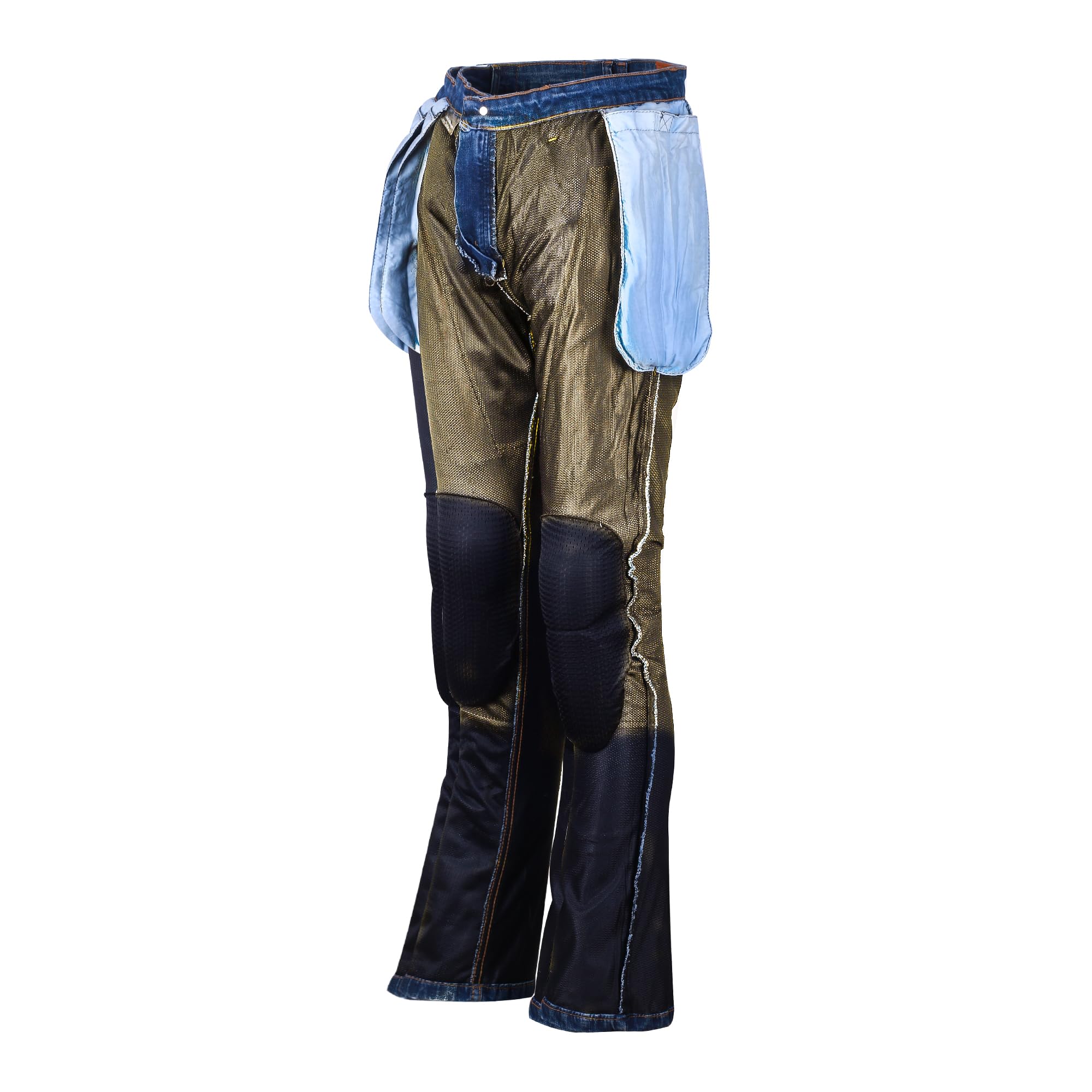 BGA Pantalon de moto de protection pour femme – Bikers Gear Australia Bootcut Pantalon de moto pour femme Kevlar Jeans Renforcé Sécurité au niveau des hanches et des genoux