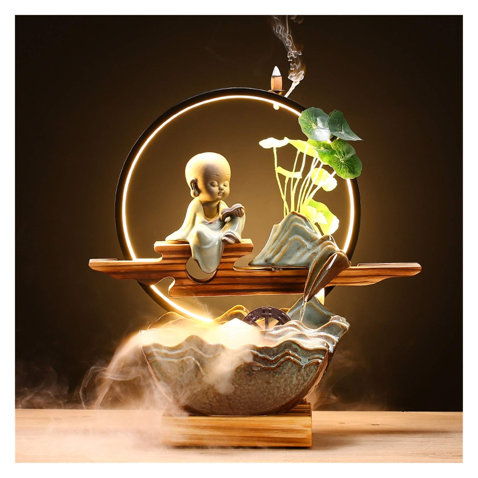 Cascade intérieure Feng Shui pour une ambiance zen dans votre salon ou bureau
