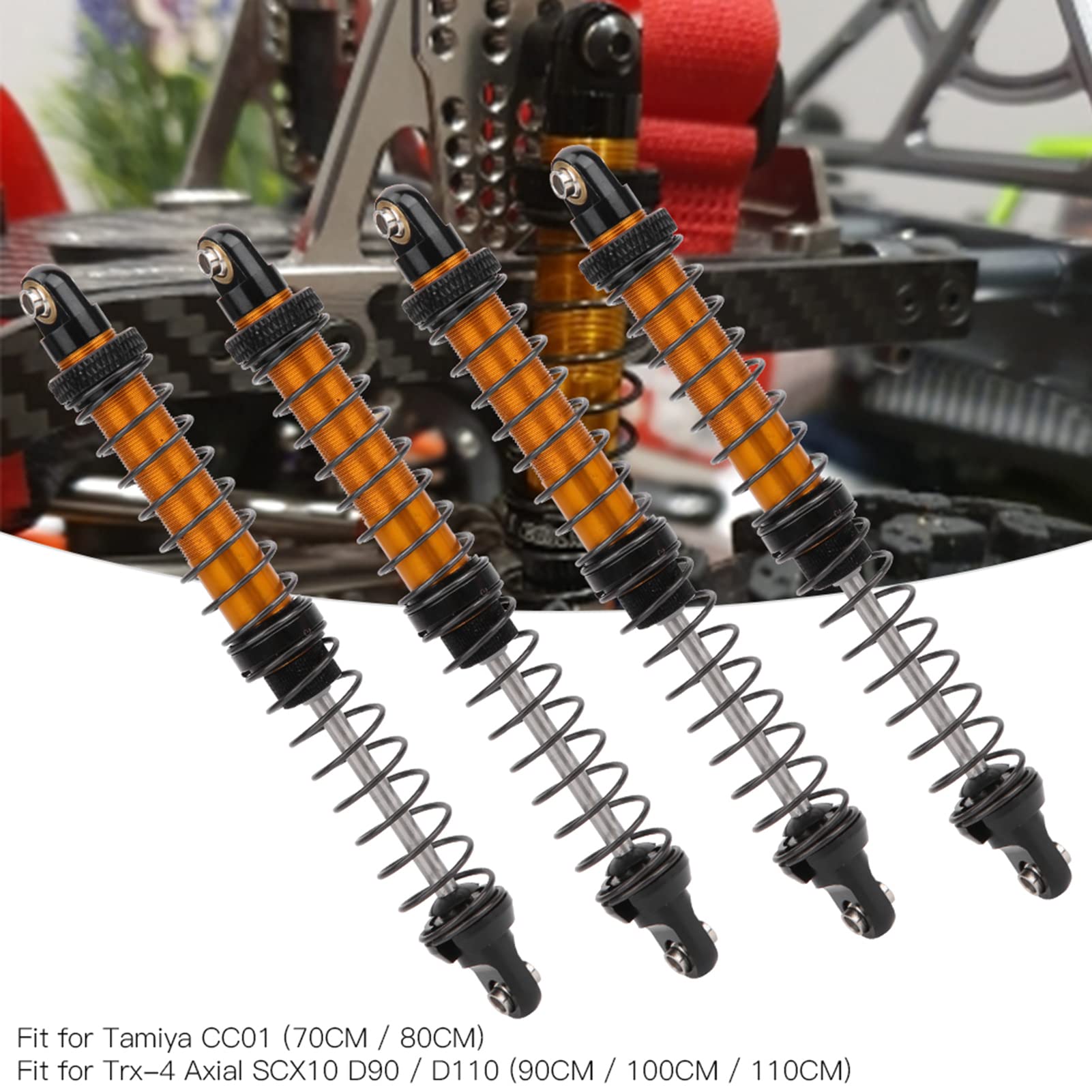 RC Car Shock Struts Damper, Oil Suspension Shock Struts Damper Shock Absorber Fit for Tamiya CC01 RC Car Model Accessory (120mm)