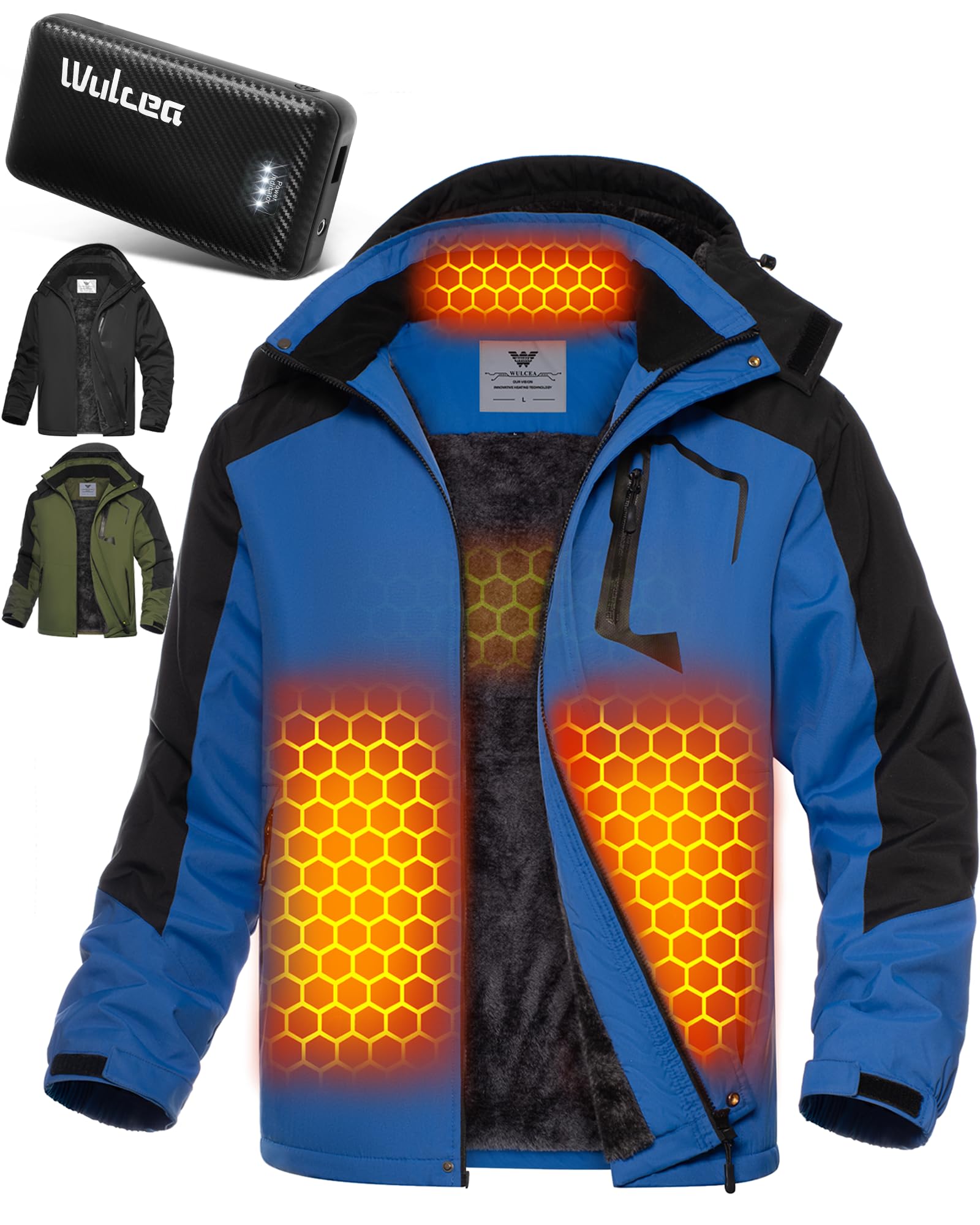 Wulcea4 Packs Cotton Face Mask with Nose Wire, 3D Shape, Adjustable Earloop, Washable and Reusable