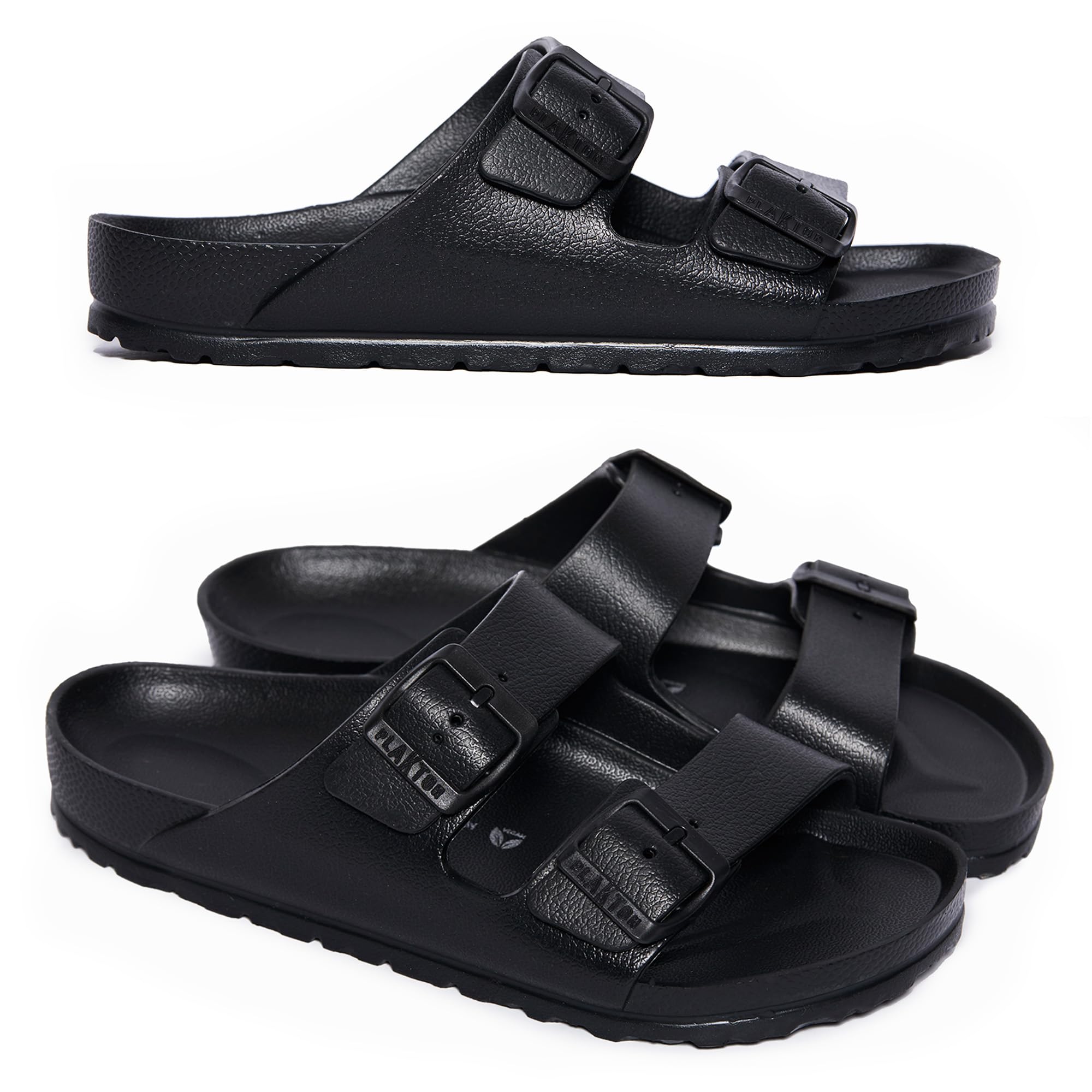 PLAKTON Swim Wanda Black Sandalias Hombre Mujer Impermeables Antiolor Antibacterianas Playa Piscina Verano 35-47