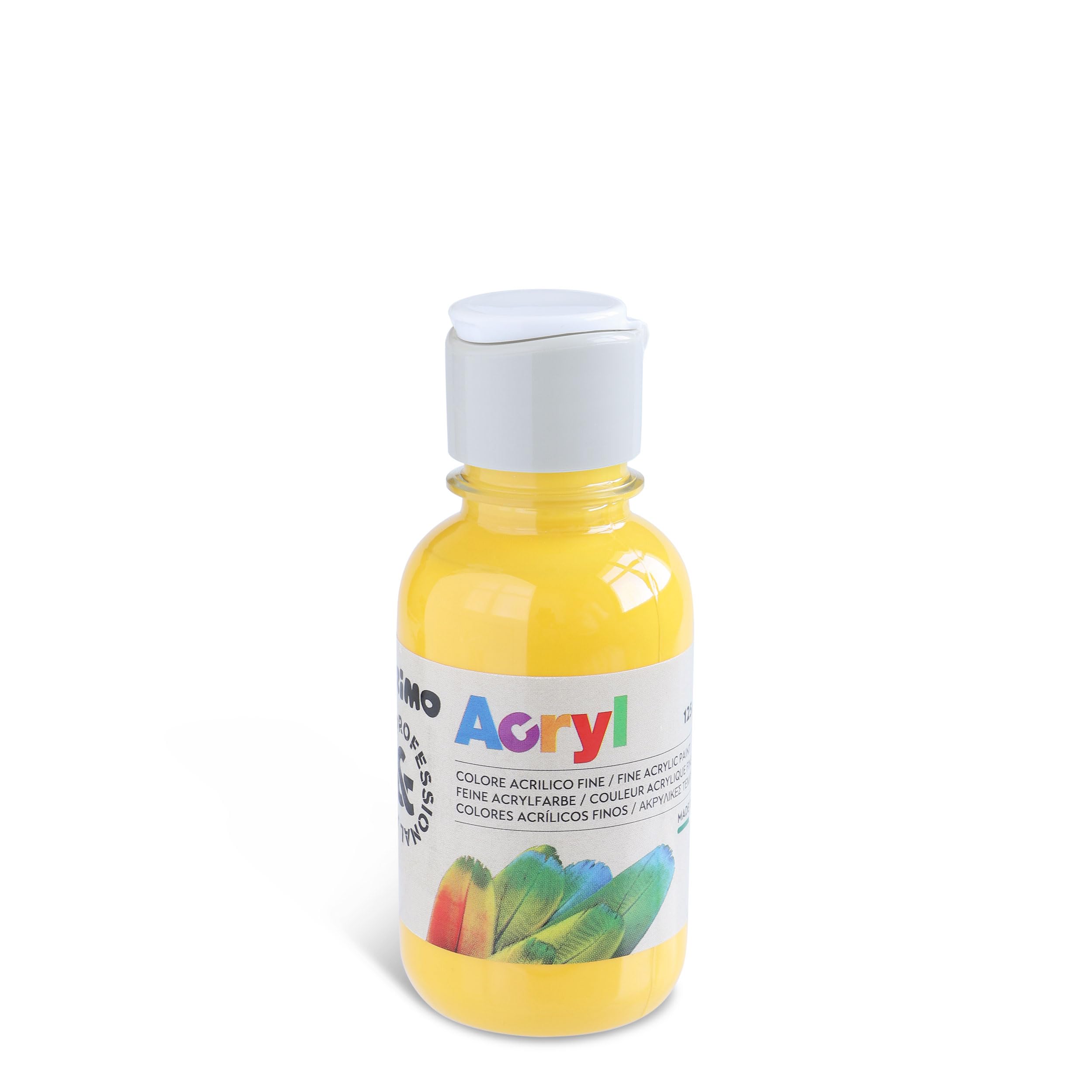 PRIMO Hobby & Professional - Colori Acrilici Fini Professionali Bottiglia 125 ml, Finish Opaco Coprente, Pittura Acrilica Permanente per Dipingere e Decorare Vari Supporti Ideale per Découpage e Hobby