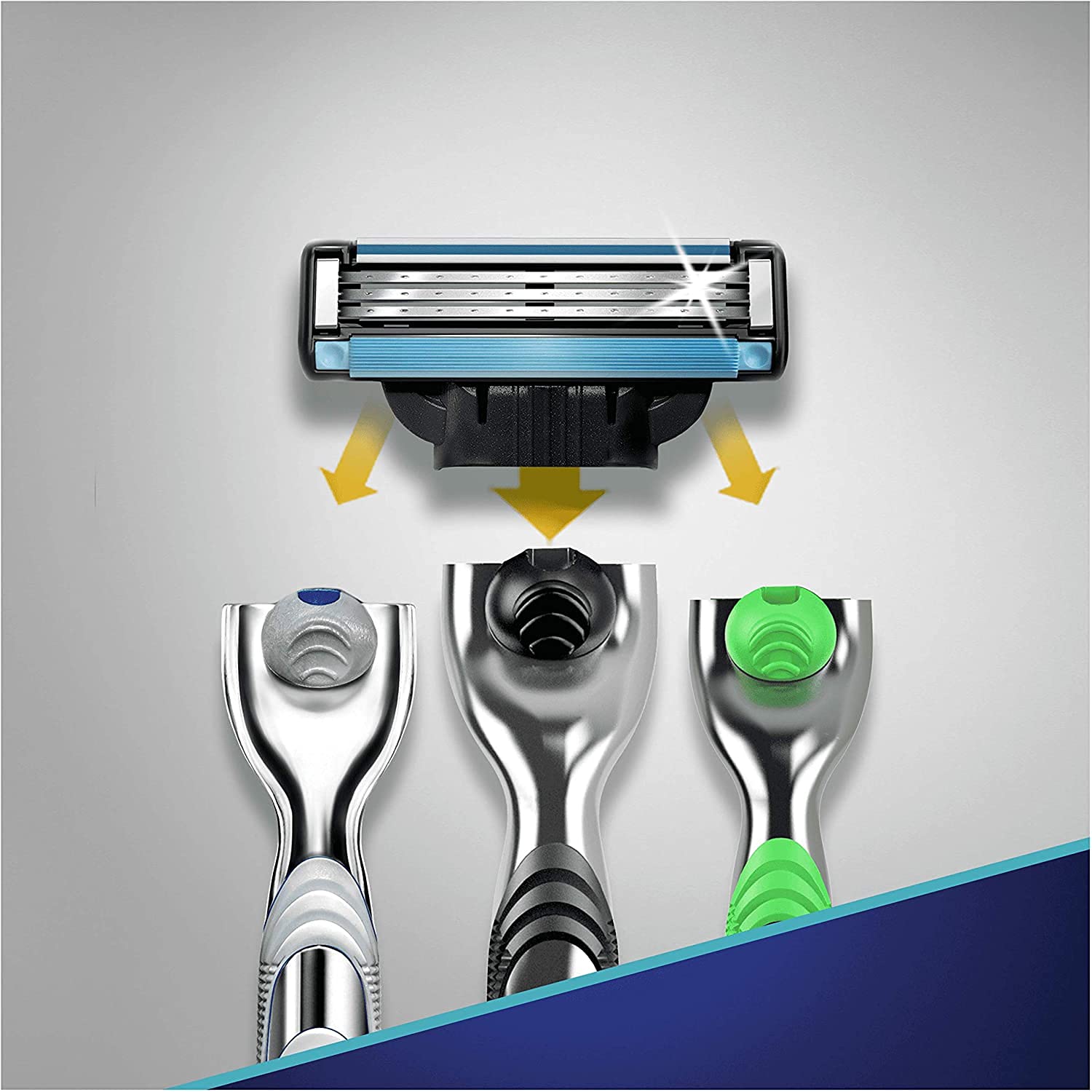 Gillette Mach3 Cuchillas de Afeitar Hombre, Paquete de 16 Cuchillas de Recambio