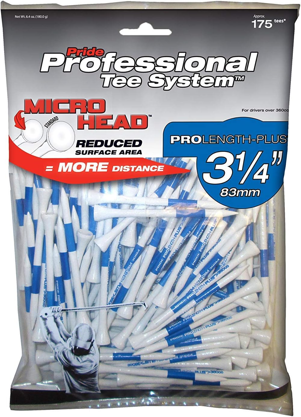 Pride Professional Tee System Micro Head Wood Golf Tee