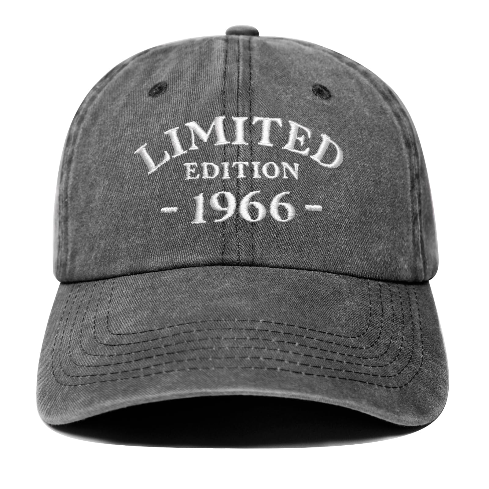 60th Birthday Gifts for Men Women, 60 Year Old Gifts Ideas, Adjustable Washed Cotton Embroidered Baseball Cap