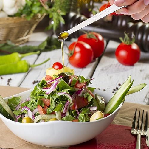 Miniatura 7 de 4 piezas 18 cucharadita (18 cucharadita  0.0 fl oz  0.625 cc) cuchara medidora individual, acero inoxidable, 18 cucharadita pequeña cuchara medidora