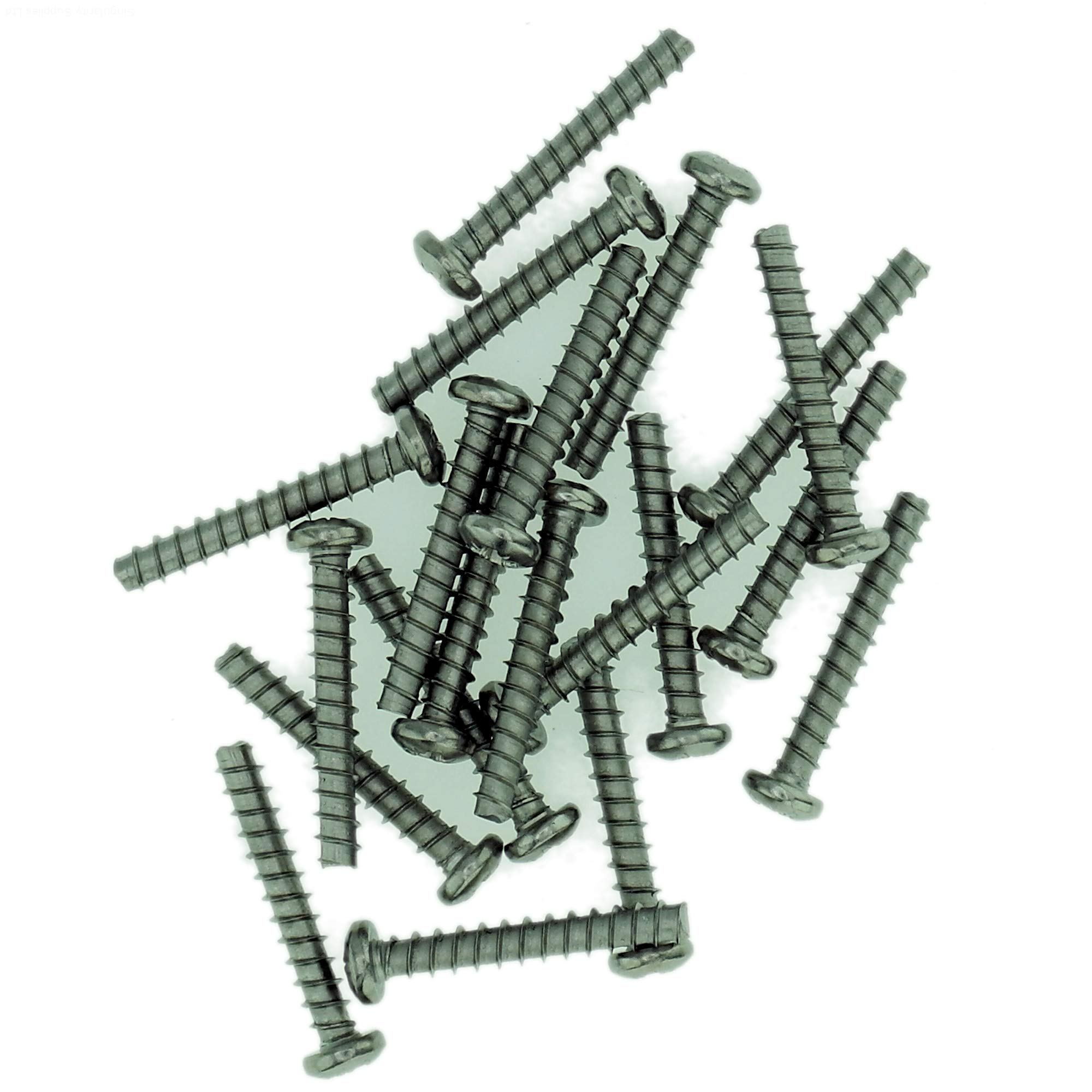 D4 (4mm x 10mm) Pozi Pan Screws for Plastic (Trilobular) - Stainless Steel (A2) (Pack of 20)