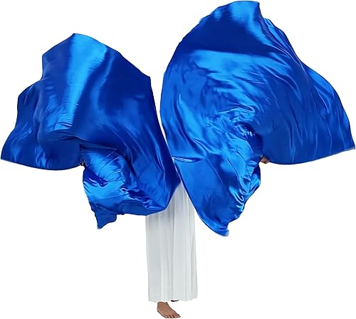 Wuchieal Banderas de adoración semicírculo grandes y suaves de 74 x 55 pulgadas, bandera de semicírculo de satén con varillas escalables, 1 par