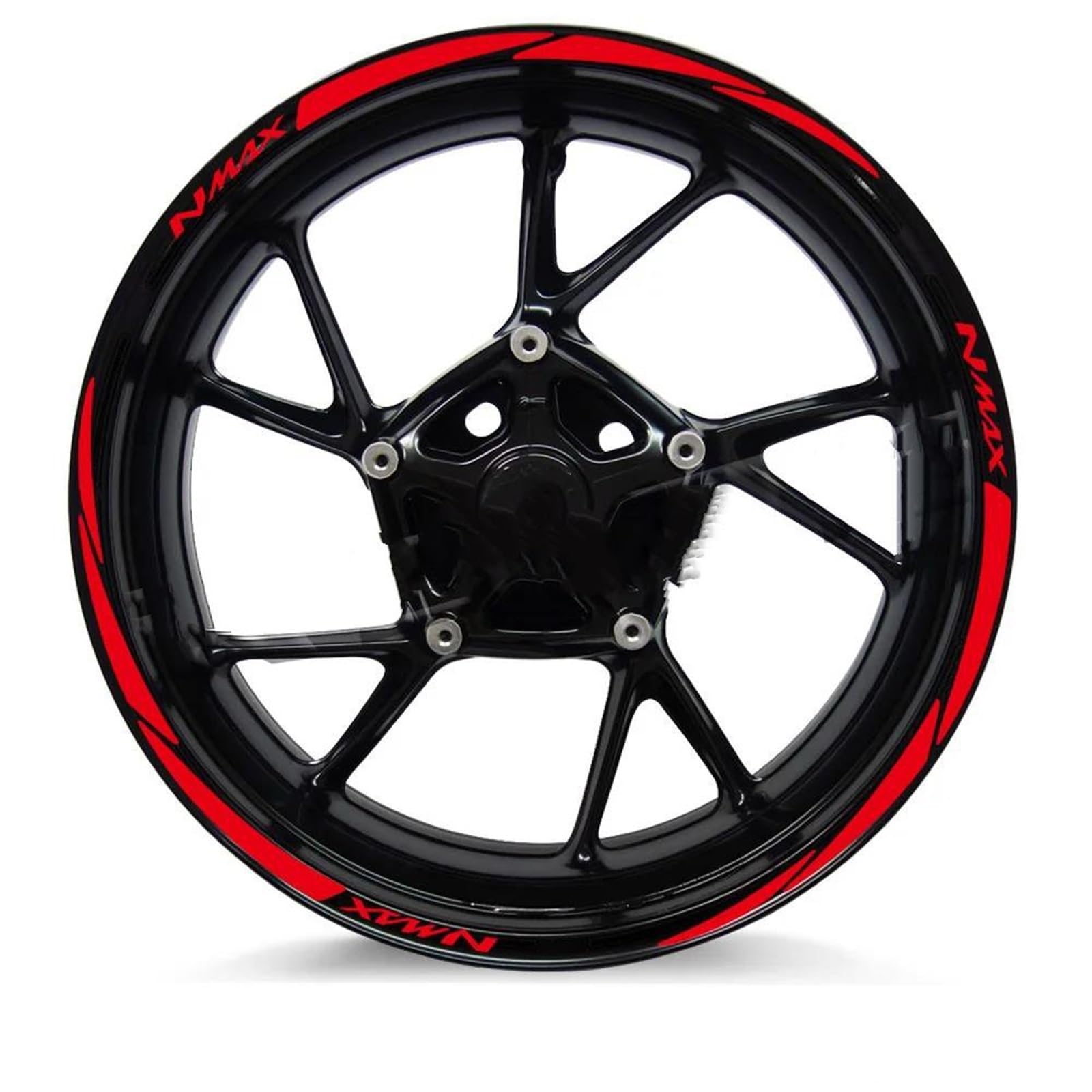 Hjkdsz Style 6 Motorcycle Stickers Reflective Wheel Rim For Nmax 125 155 160 Nmax155 Nmax160 Nmax125(Style 6)
