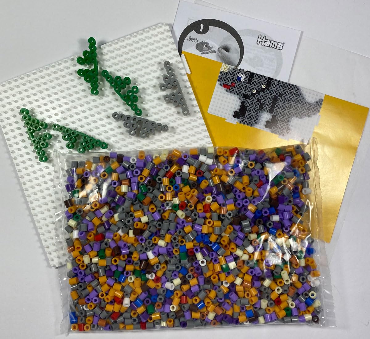 Hama - 3502 - Loisirs Créatifs - Boîte Perles à Repasser - Taille Midi - Le Monde Miniature Des Dinosaures