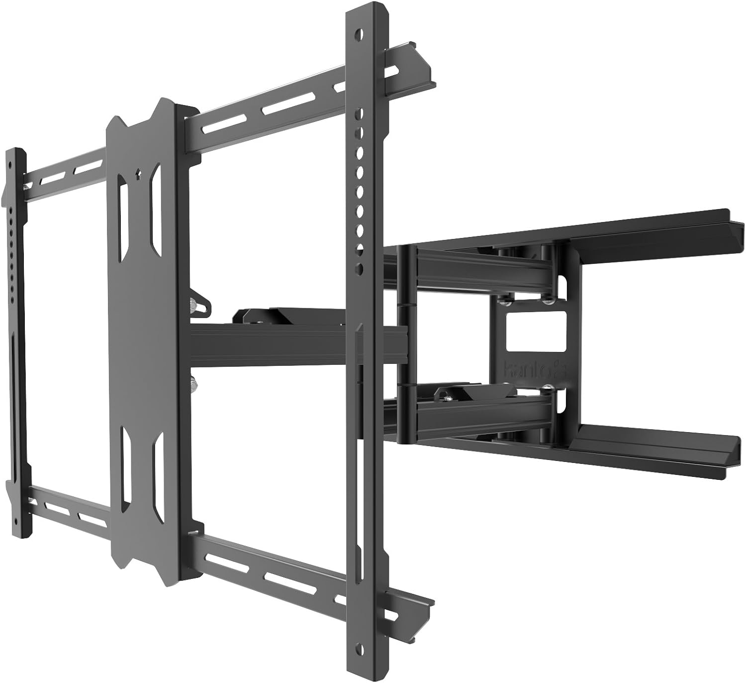 Kanto PDX650G Outdoor Full Motion Articulating TV Wall Mount for 37-inch to 75-inch TVs Up to 125 lb | Galvanized Steel Arms | Integrated Cable Management | Low Profile | 22 in Extension | Black