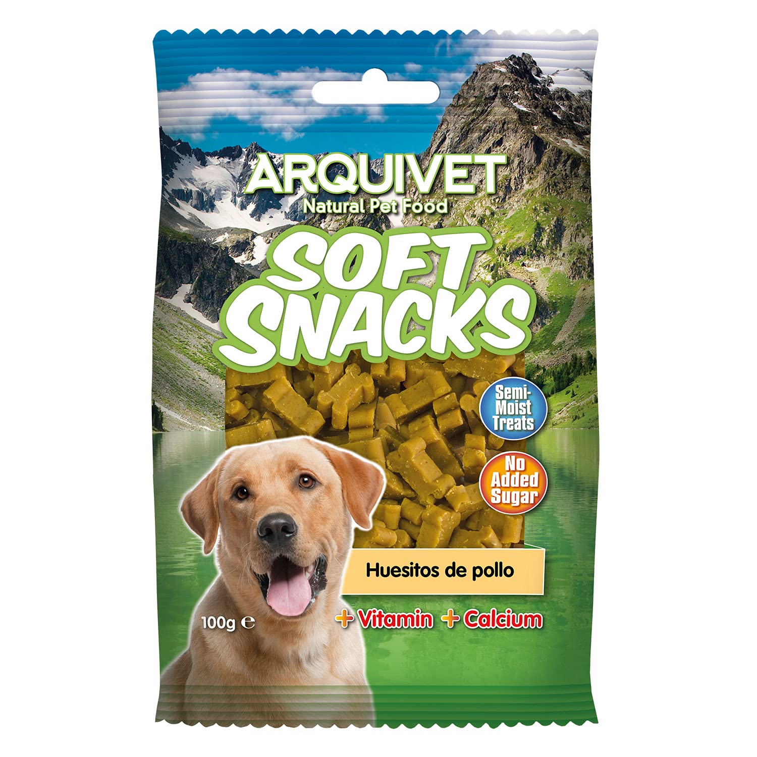 ARQUIVET Soft Snacks para Perro Huesitos Pollo Pack 14 x 100 g - Snacks Naturales para Perros de Todas Las Razas - Premios, recompensas, chuches para Perros