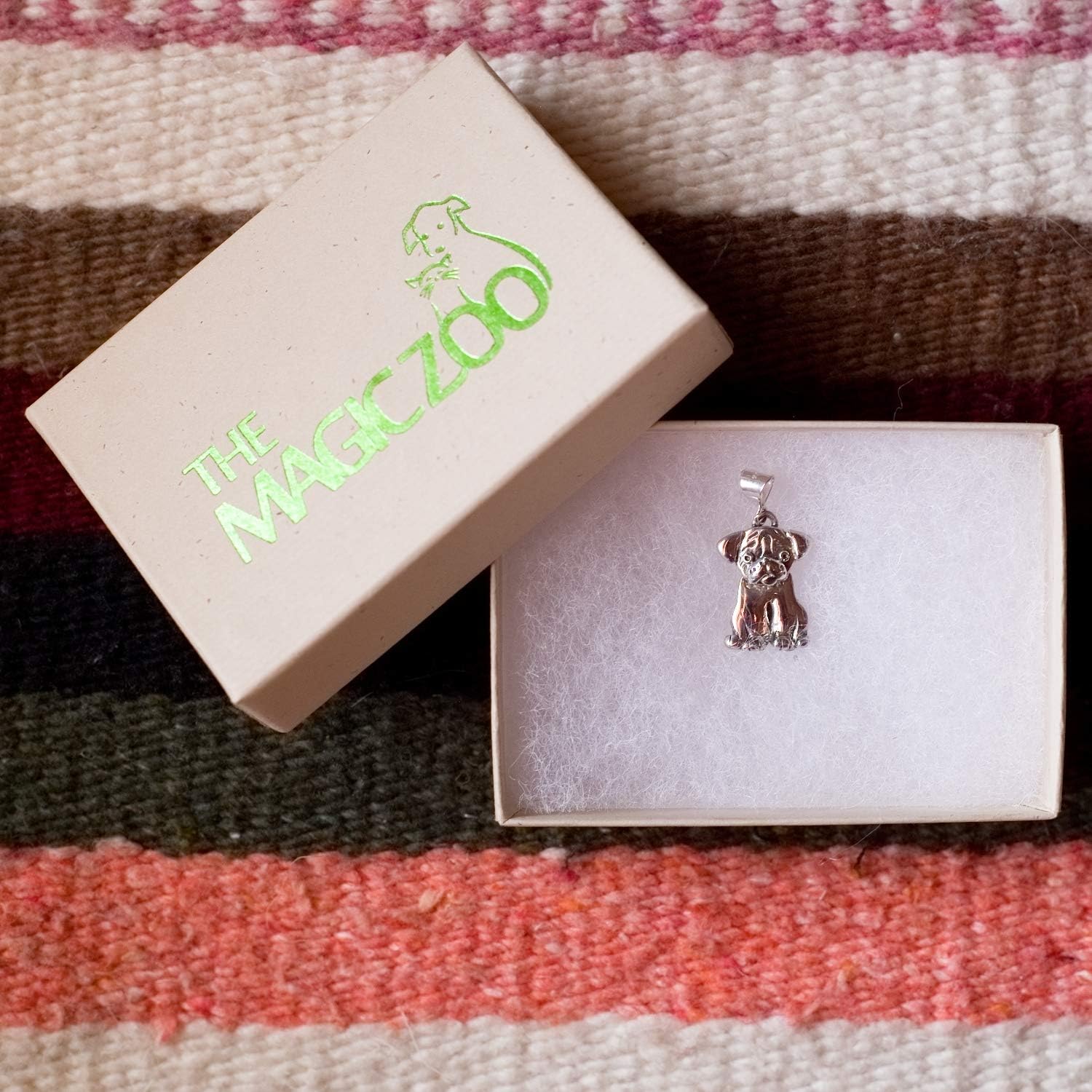 Sterling Silver Pug Pendant