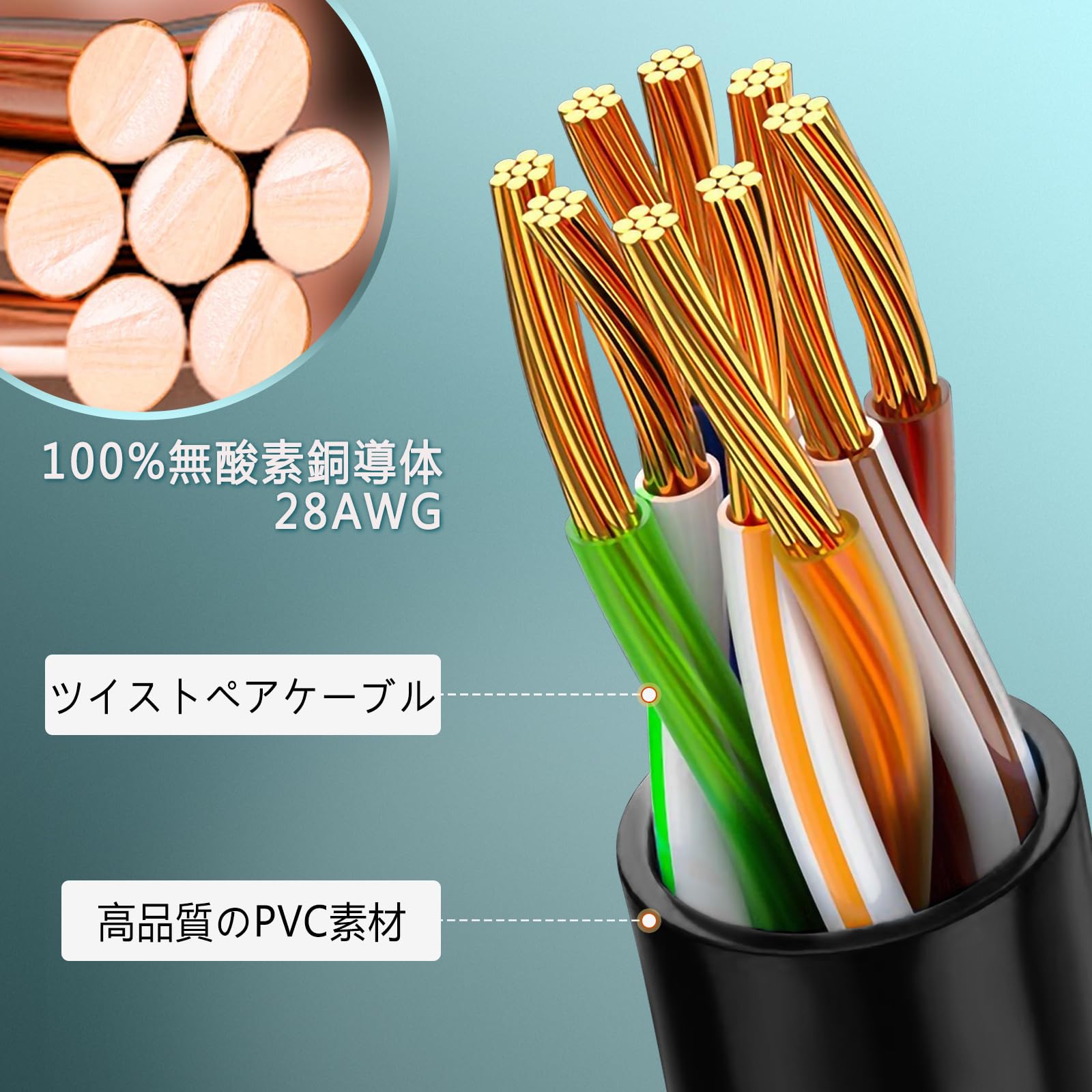 Amazon.co.jp: LANケーブル CAT6A 0.3m 短いランケーブル 10GBASE-T
