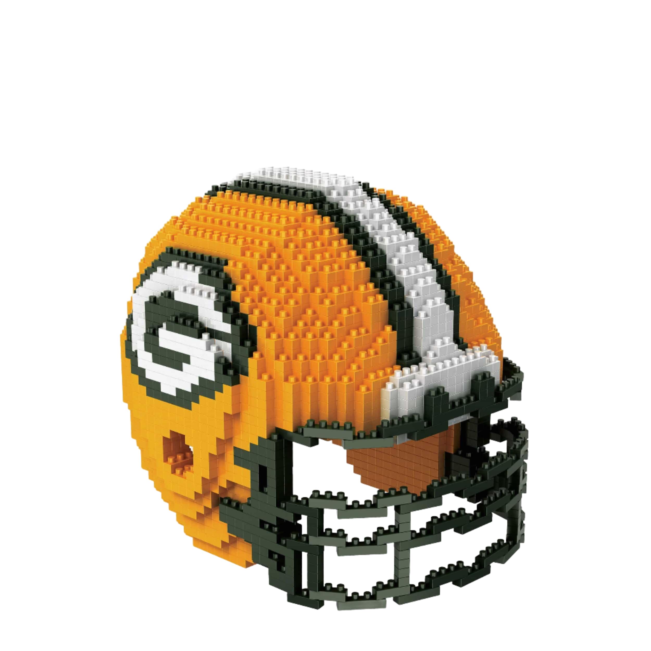 FOCO Offizielles Lizenzprodukt NFL Green Bay Packers BRXLZ-Steine 3D-Helm BAU-Set, PZNF3DRPHLMSF