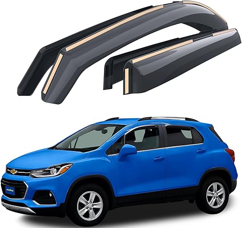 Goodyear Deflectores de ventana de canal inastillables para Buick Encore 2013-2023, protectores de lluvia, viseras para automóviles, deflector de