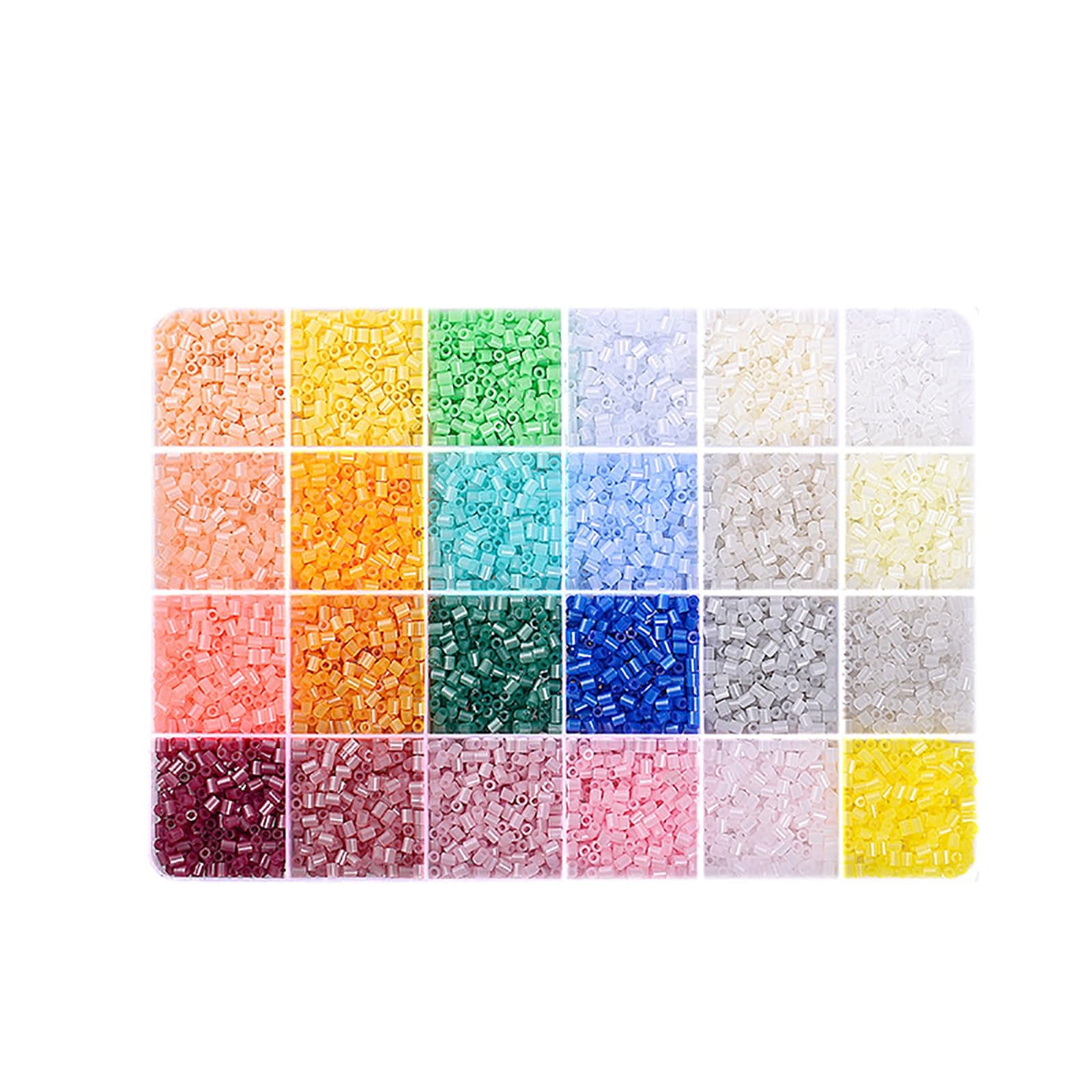 Fuse Beads Kit for Art Crafts, 8400PCS 2.6mm 24 Colors Refill Box, DIY Pixel Art Craft Set for Handmade Gifts, Decor and Creative Projects