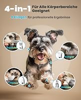 oneisall 4 az 1-ben Kisállat Nyírógép - Csendes Mancsnyíró Kutyáknak és Macskáknak, LCD Kijelzővel, Karomcsiszolóval, Testszőrzet, Mancs, Sz 2
