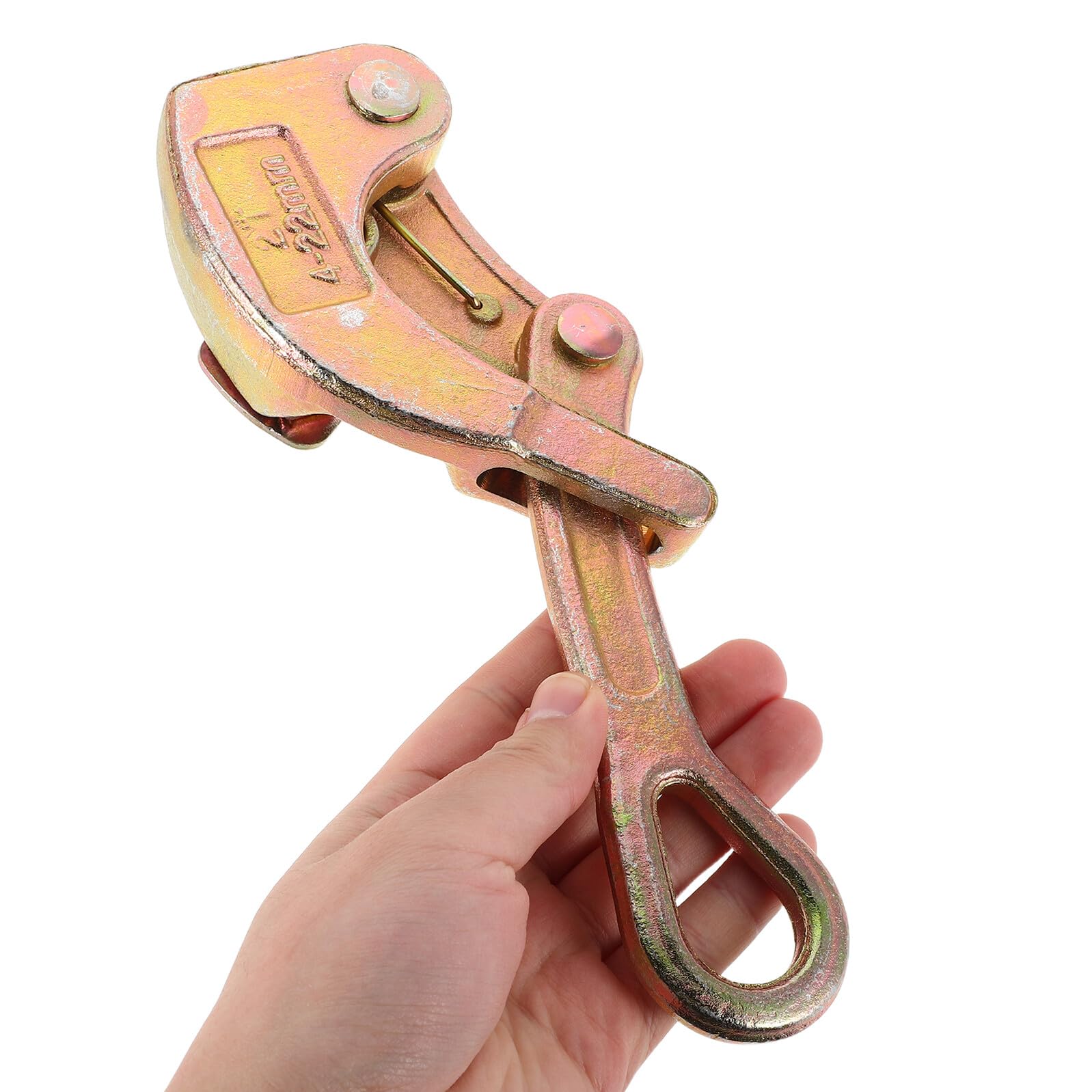 PRETYZOOM Morsetto per Cavi in Acciaio al Carbonio Presa Forte e Rilascio Rapido, Clip per Cavi Elettrici e Funi D'acciaio, per Uso Elettrico e Ambienti Esterni
