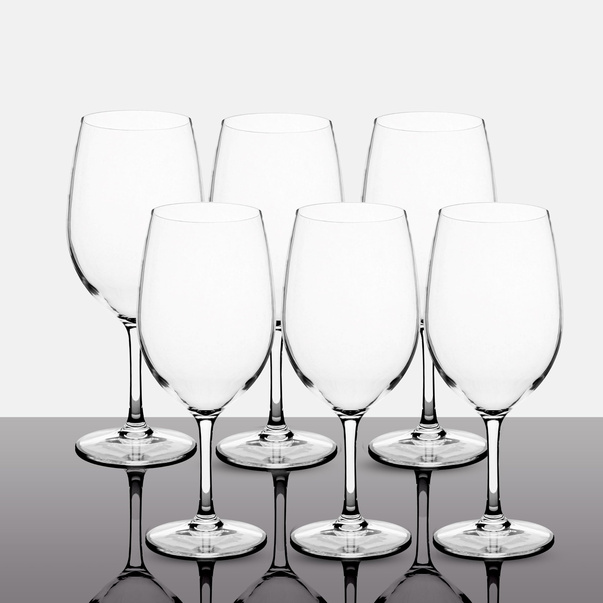 Verre à vin incassable en polycarbonate réutilisable et résistant pour buffet et piscine