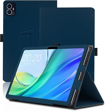 Case for Teclast M50, 10.1 inch, Teclast M50 Tablet Case, Folding Stand Protective Cover with Pencil Holder and Wrist Strap, Full Protection. Blue