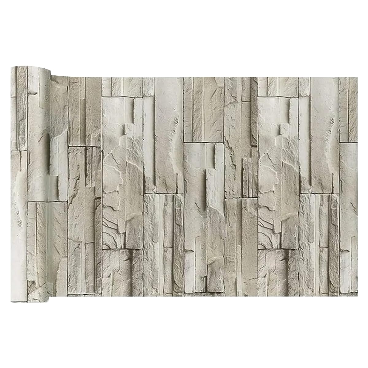 Papel tapiz ladrillo 3D impermeable para solucionar paredes deterioradas en cuartos
