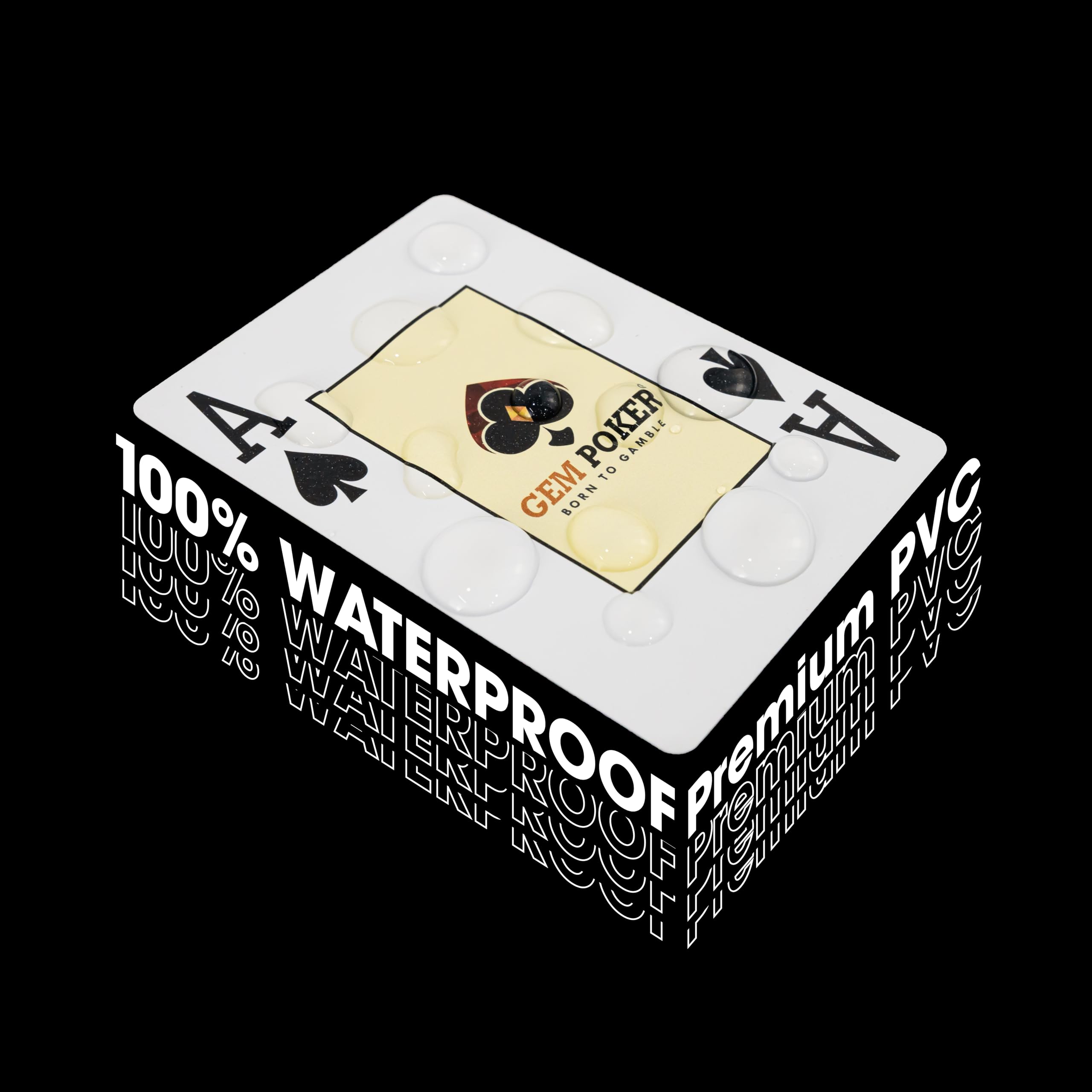 Carte da gioco 100% in plastica, set di carte da poker a 2 mazzi, dimensioni da poker, buona flessibilità e durata, impermeabili e lavabili, carte da gioco professionali per Texas Hold'em