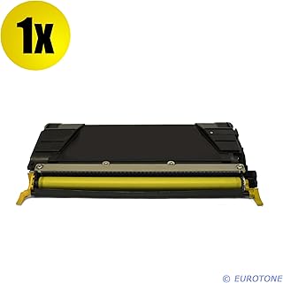 Eurotone Rebuilt Toner compatible for Lexmark Optra C734 C736 C738 X734 X736 X738 CS736DN N DN DTN DW DE Yellow/Gelb