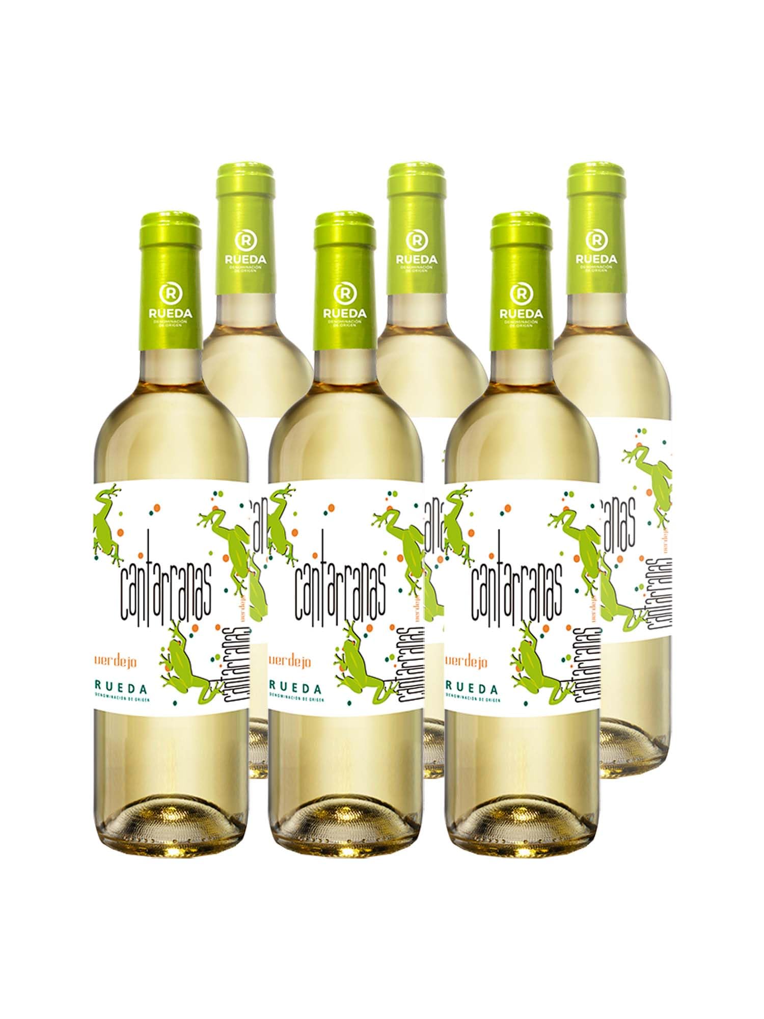 Cantarranas Verdejo - Vino Blanco DO Rueda (6 Botellas x 750ml)